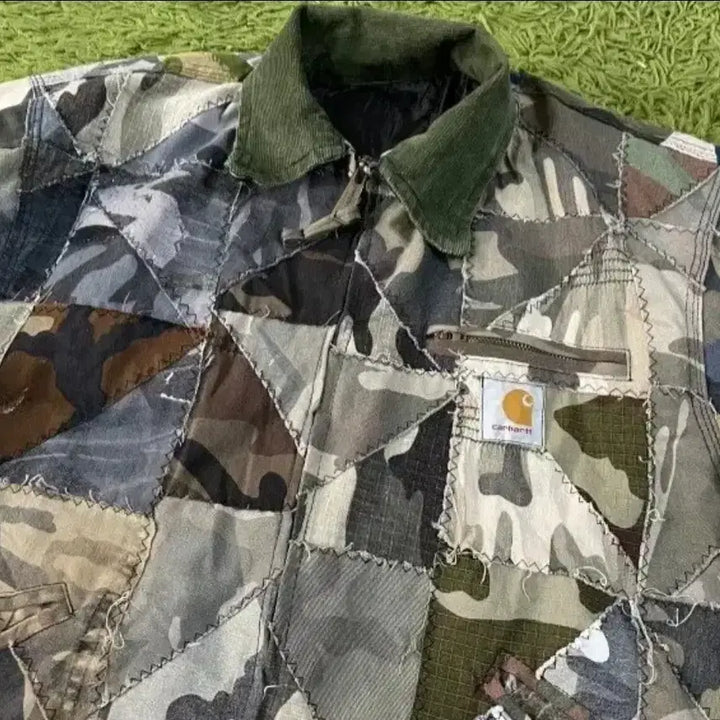 [BUNJANG] Carhartt Patchwork Jacket / 칼하트 리메이크 패치워크 자켓 100~105