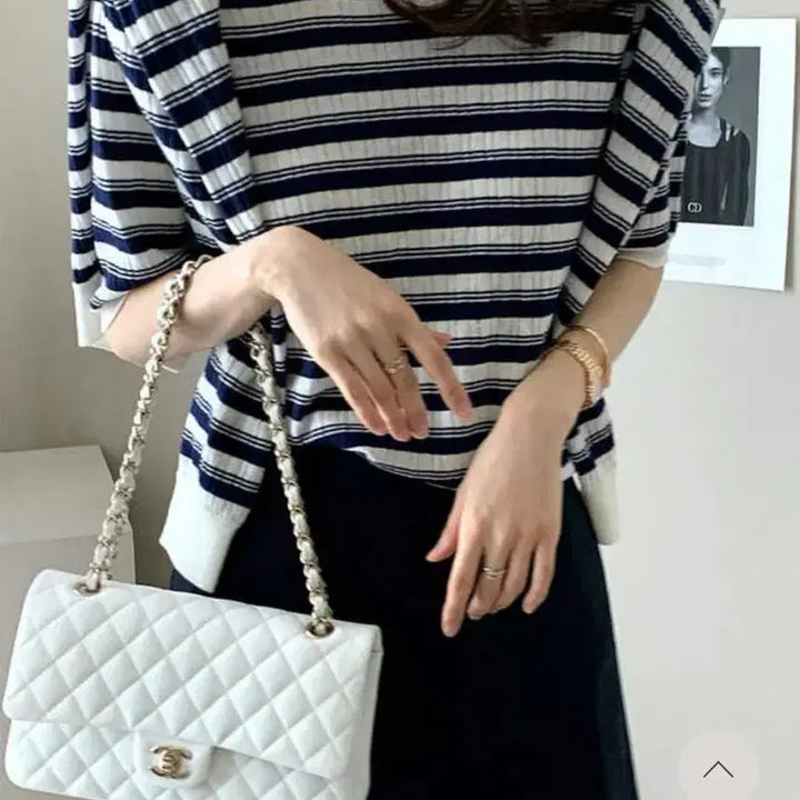 [SOLD OUT] 데일리룩 썸머울스트라이프가디건셋업 + 더로우랩스커트쇼츠