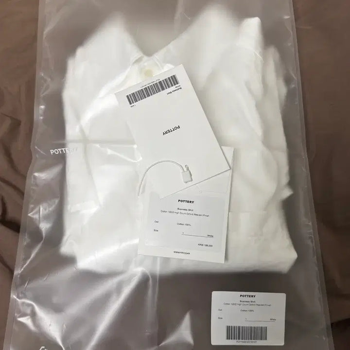 [SOLD OUT] 포터리 비즈니스 셔츠 삭스&amp;화이트 1사이즈