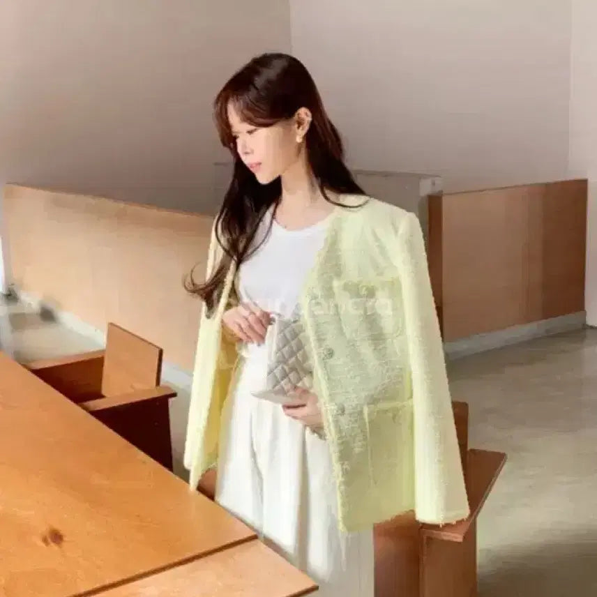 [BUNJANG] ByCini Candy Tweed Jacket / 바이씨니 제작 캔디트위드자켓 바이씨니 제작 트위드