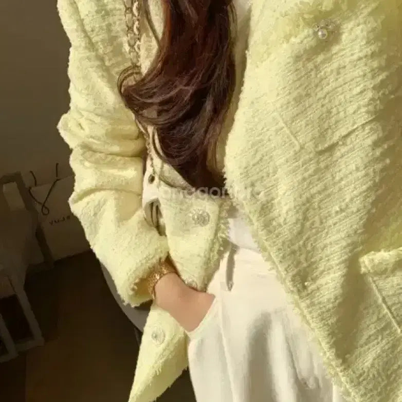 [BUNJANG] ByCini Candy Tweed Jacket / 바이씨니 제작 캔디트위드자켓 바이씨니 제작 트위드