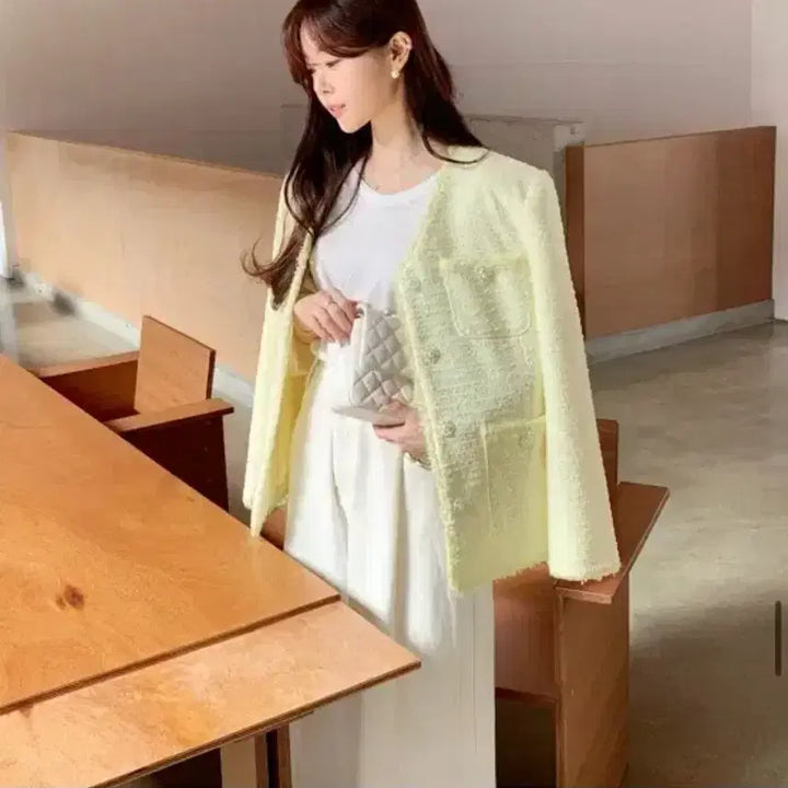 [SOLD OUT] 가격다운 바이씨니 제작 캔디트위드자켓 바이씨니 제작 트위드