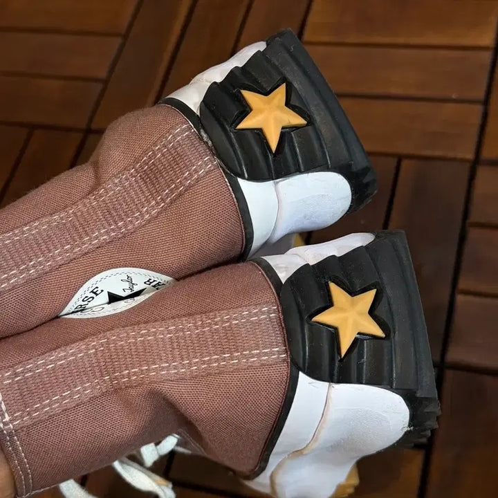 [BUNJANG] Converse Run Star Hike Pink High Top Sneakers / 컨버스 런스타 하이크 핑크