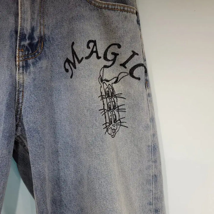 [BUNJANG] VIVASTUDIO Drawing Denim Pants 32 / 비바스튜디오 드로잉 데님 팬츠 32
