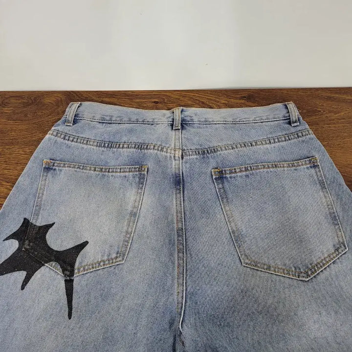 [BUNJANG] VIVASTUDIO Drawing Denim Pants 32 / 비바스튜디오 드로잉 데님 팬츠 32