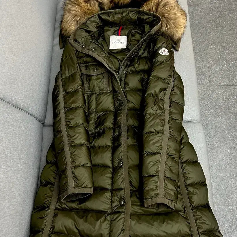 [BUNJANG] Moncler Hermine Down Jacket Khaki / 몽클레어 헤르민퍼 카키(0)(급처)