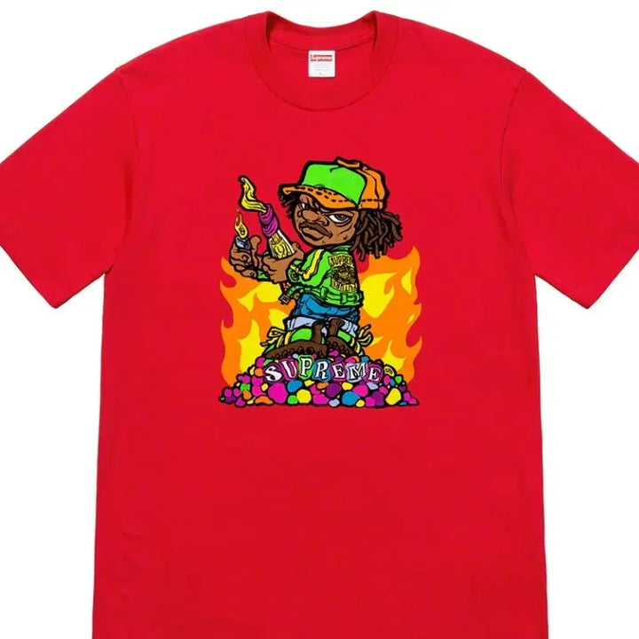 [BUNJANG] Supreme Molotov Kid T-Shirt / [M] 슈프림 몰로토브 키드 티셔츠 Supreme Molotov Kid
