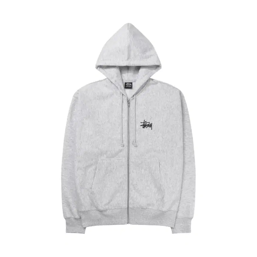 [SOLD OUT] 스투시 베이직 후드집업 블랙/멜란지