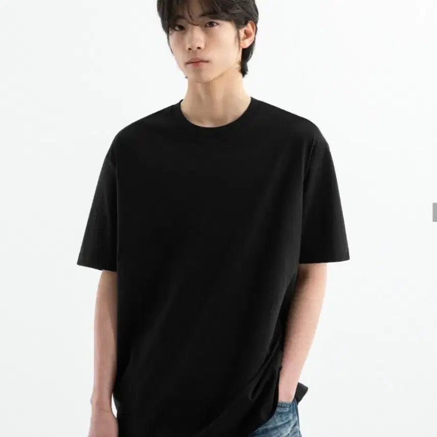 [BUNJANG] BRENSON Basic T-Shirt (Black/White) L / 새제품@ BRENSON 반팔 티셔츠 블랙 화이트 L 반팔티 브렌슨