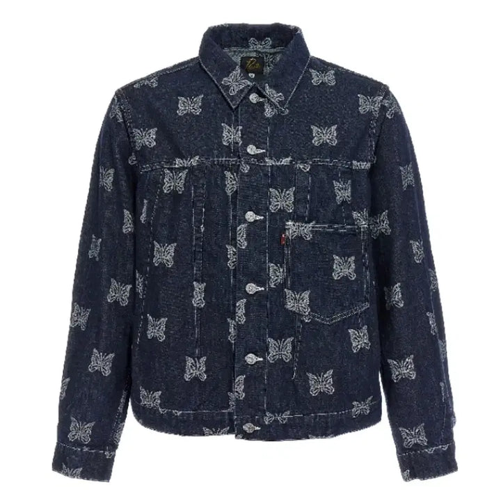 [BUNJANG] Needles Papillon Denim Jacket Navy / [S]니들스 빠삐용 데님 자켓 네이비