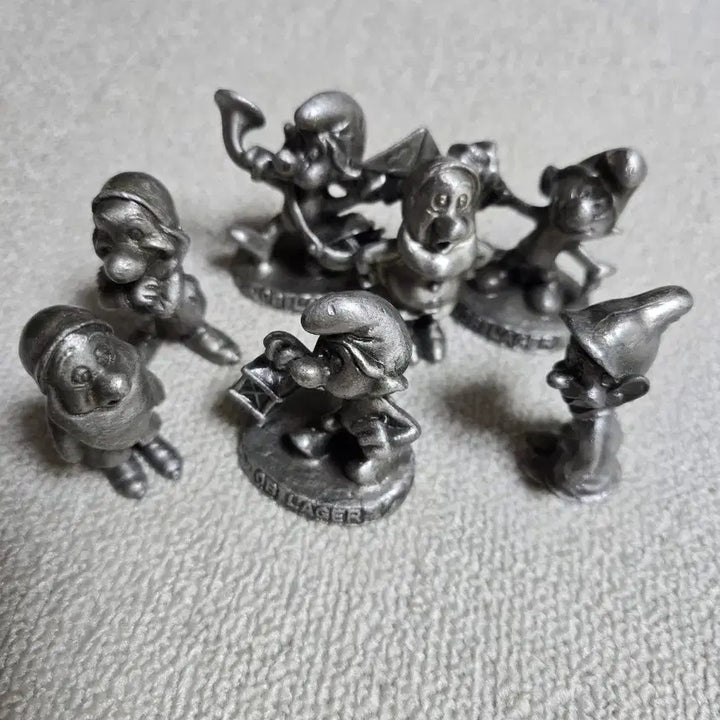 [BUNJANG] Antique Pewter Smurf Figures Bundle Set / 주석 일괄 7점