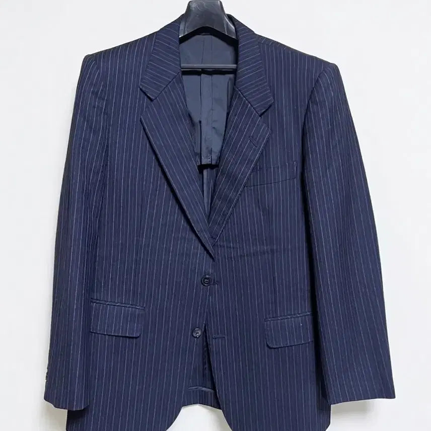 [BUNJANG] LANVIN Stripe Blazer Jacket / LANVIN 남색 블레이저 자켓