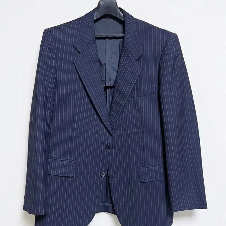 [BUNJANG] LANVIN Stripe Blazer Jacket / LANVIN 남색 블레이저 자켓