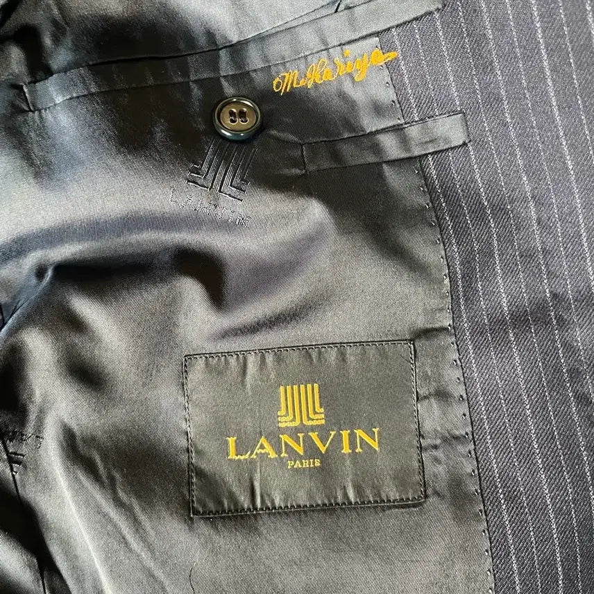 [BUNJANG] LANVIN Stripe Blazer Jacket / LANVIN 남색 블레이저 자켓