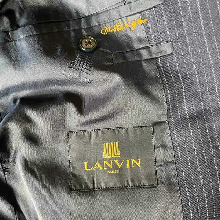 [BUNJANG] LANVIN Stripe Blazer Jacket / LANVIN 남색 블레이저 자켓