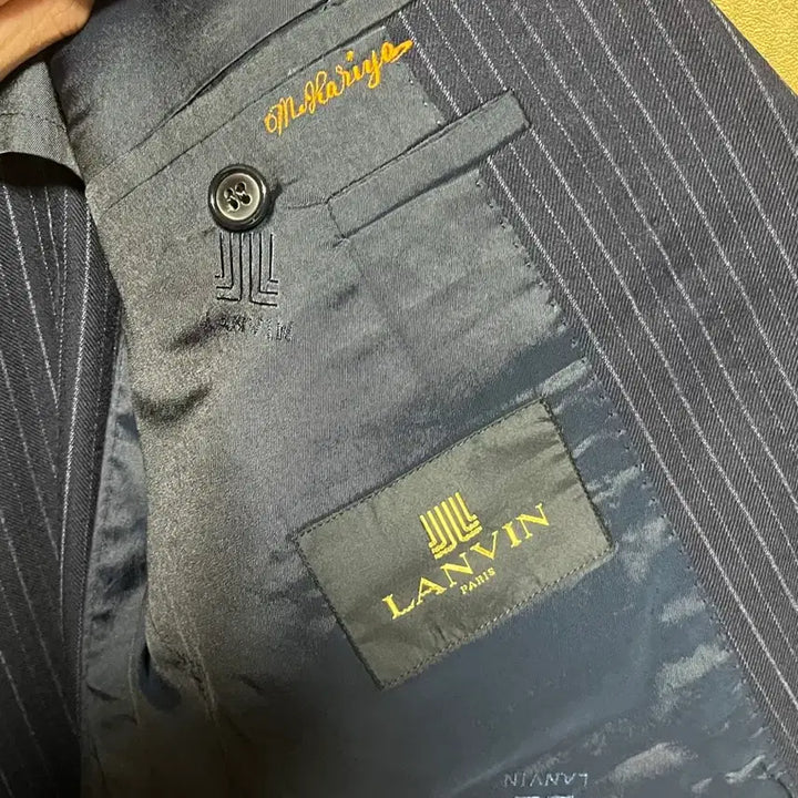 [BUNJANG] LANVIN Stripe Blazer Jacket / LANVIN 남색 블레이저 자켓
