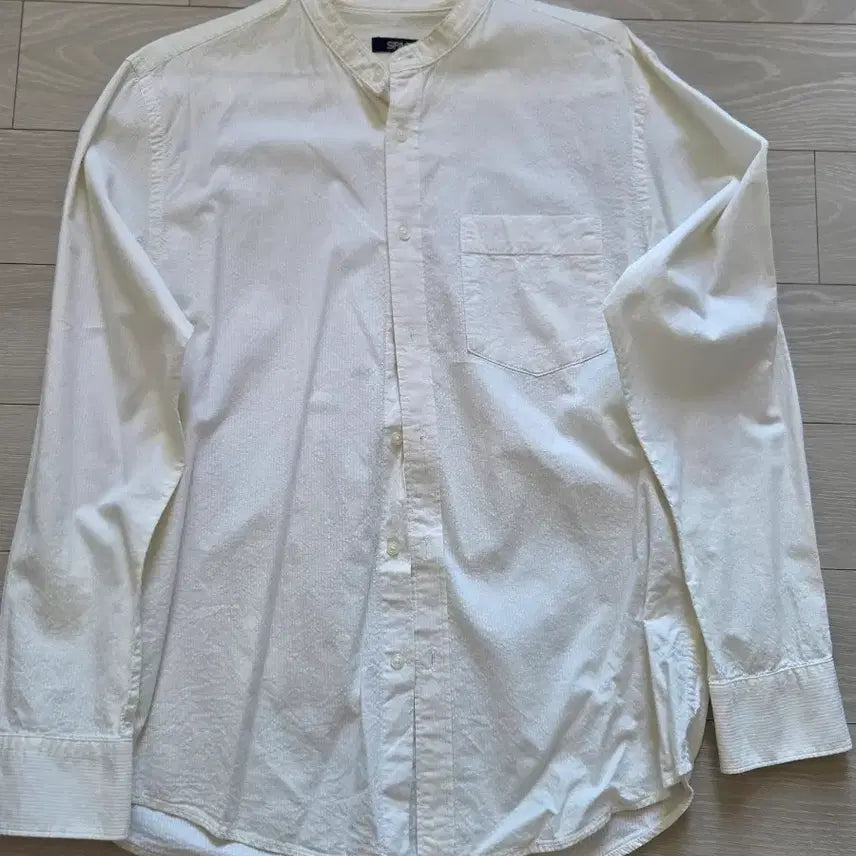 [SOLD OUT] SPAO 헨리넥 화이트 셔츠