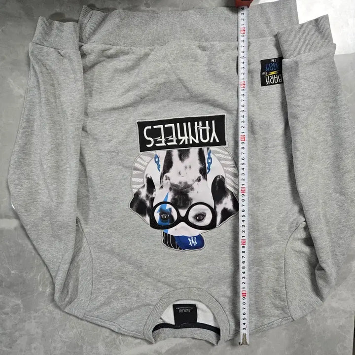 [BUNJANG] MLB Yankees Gray Sweatshirt / MLB 양키스 맨투맨 티셔츠 그레이