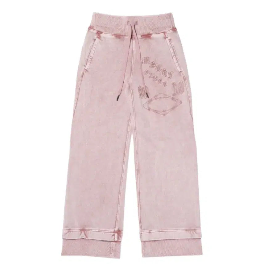 [BUNJANG] Mischief Bending Sweatpants Washed Pink Brown M / 미스치프 밴딩 스웨트팬츠 워시드 핑크 브라운 M