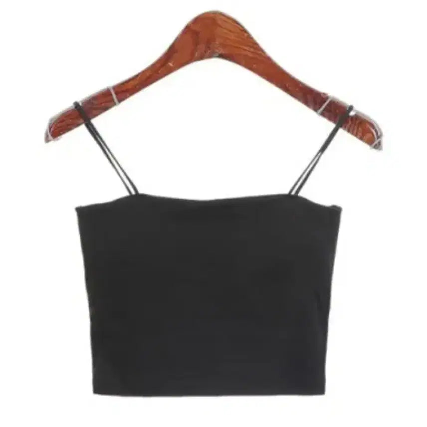 [BUNJANG] Black Crop Top / 새상품)블랙 끈나시 크롭탑 Free 사이즈