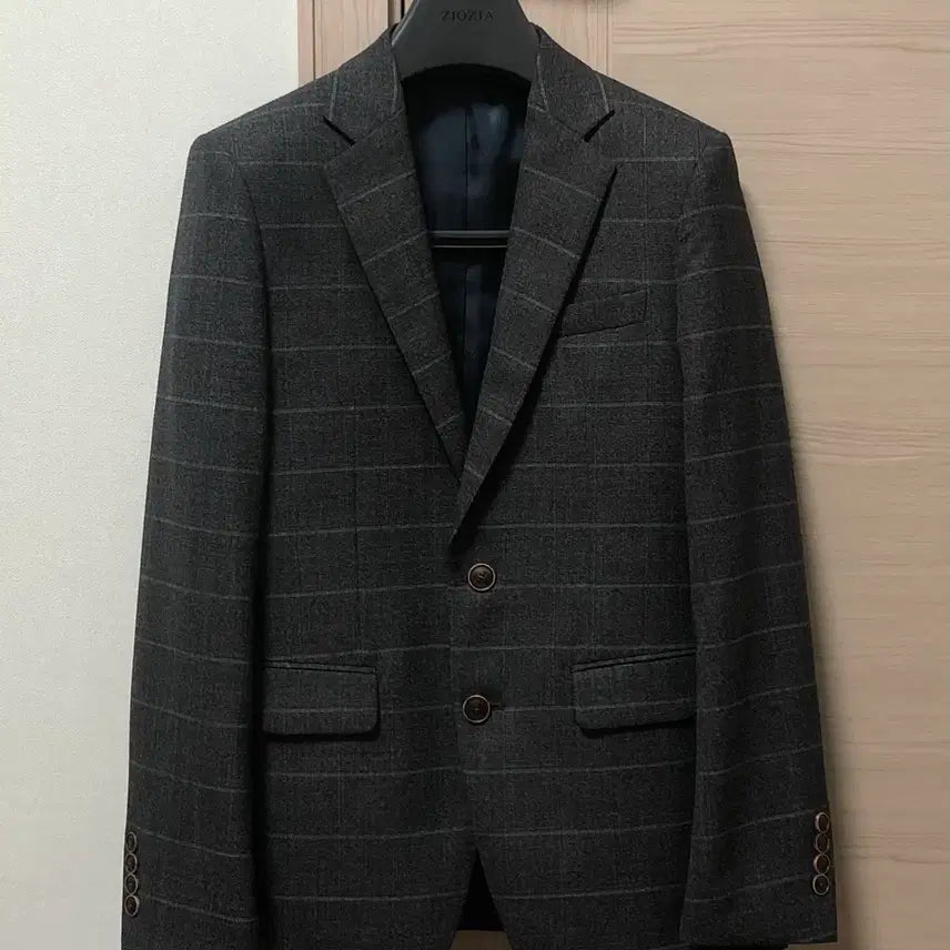 [BUNJANG] ZIOZIA Check Suit Set / ZIOZIA 지오지아 체크 정장 셋업 (95/29인치)