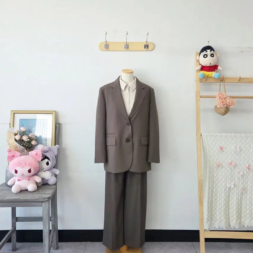 [BUNJANG] MORGAN Brown Simple Jacket / 빈티지 만원샵 MORGAN 브라운 심플 자켓