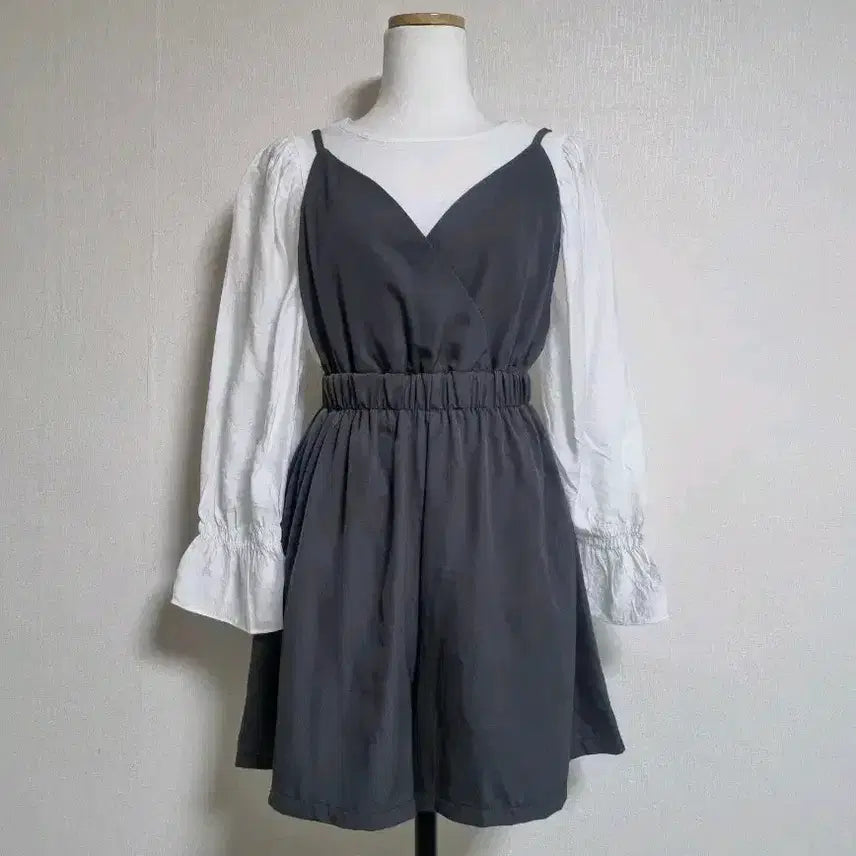 [BUNJANG] Layered Bustier Jumpsuit / 레이어드 뷔스티에 점프수트(블라우스별도구매)