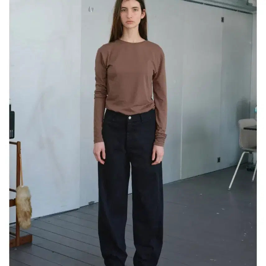 [BUNJANG] Poszer Curved Cotton Pants / poszer Curved cotton pants