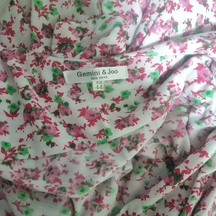 [BUNJANG] Flower Lab Mini Wrap Dress 44 / 플라워 랩 미니 원피스 44