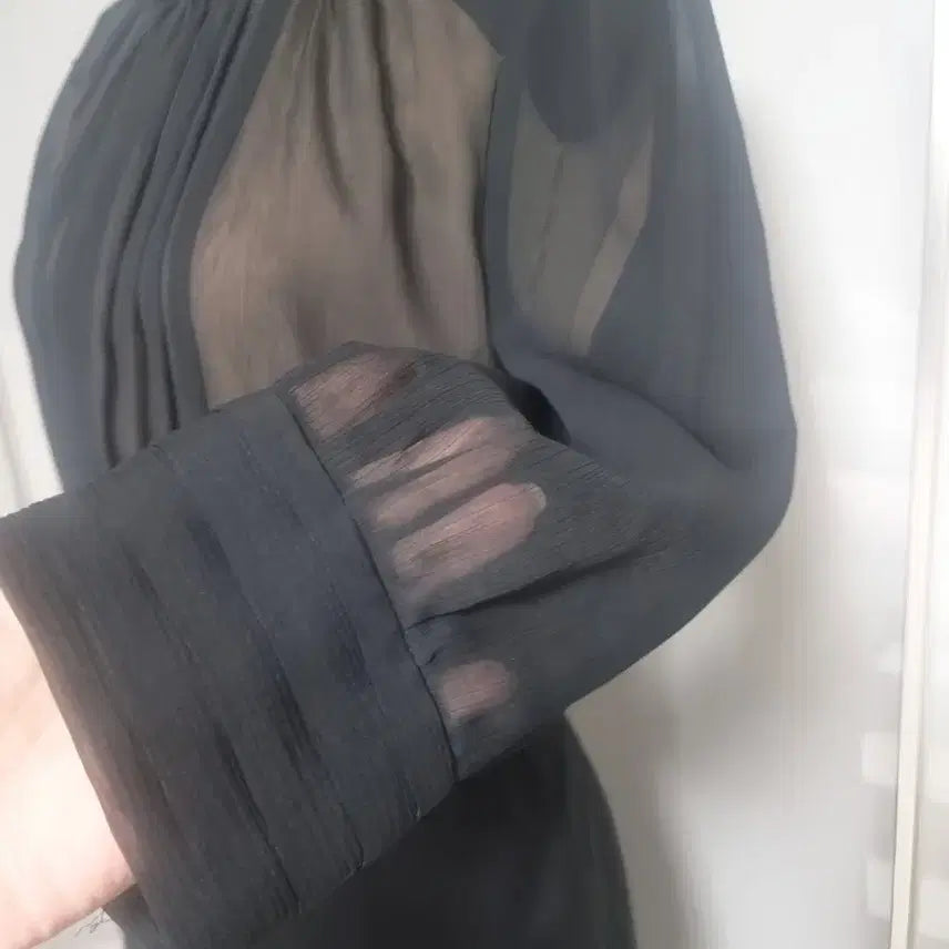 [BUNJANG] it MICHAA Black Chiffon Dress / it MICHAA 블랙 쉬폰 원피스 91