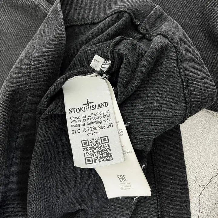 [SOLD OUT] [Stone Island] 스톤아일랜드 블랙 롱슬리브 맨투맨 남성 L
