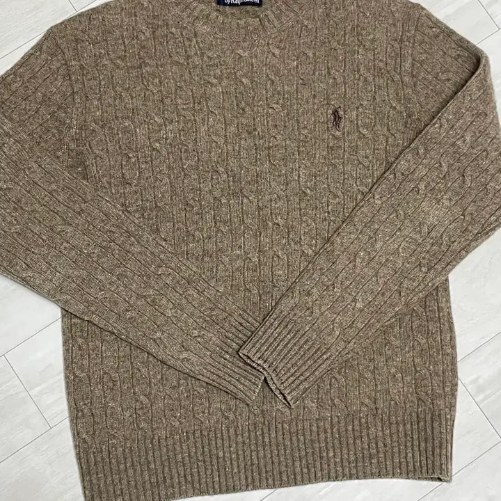 [BUNJANG] Polo Cable Knit Sweater - Women&
