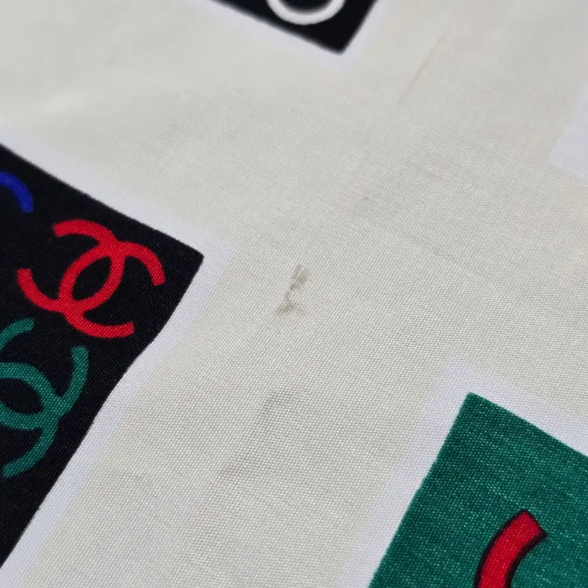 [BUNJANG] Chanel 90s Multi Logo Scarf / 90s 샤넬 멀티 로고 스카프  정품