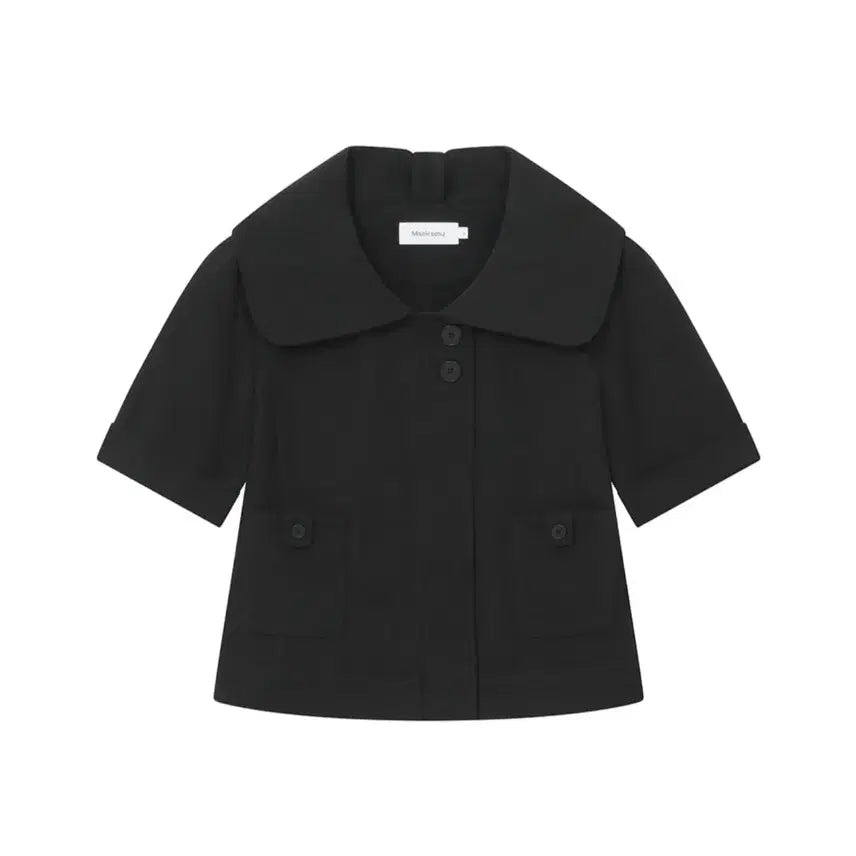 [BUNJANG] Miseki Seoul Rolled Button Short Sleeve Jacket / 미세키서울 Rolled button short sleeve jacket