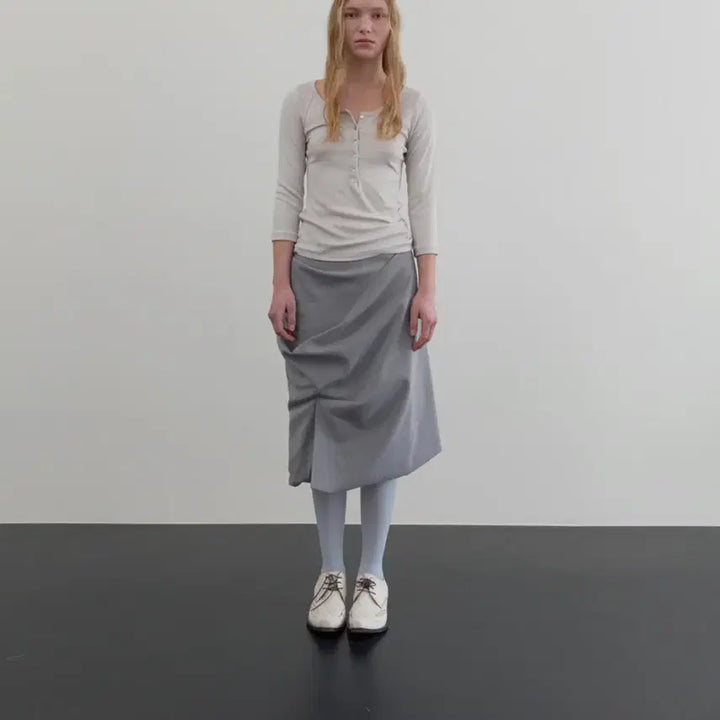[BUNJANG] Repos Drape Midi Skirt / 새상품 repos드레이프 미디스커트