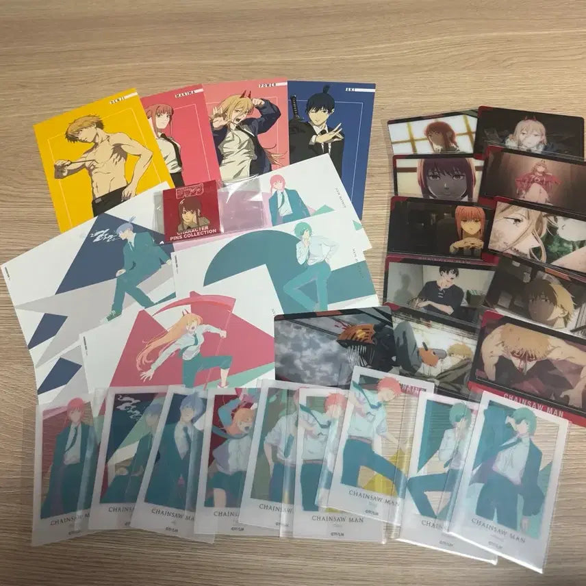 [SOLD OUT] 체인소맨 포토카드,엽서,뱃지 굿즈 일괄
