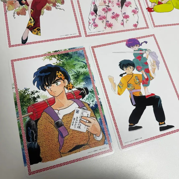 [BUNJANG] Ranma 1/2 Illustration Poster Set / 란마 1/2 일러스트 포스터 종이 세트