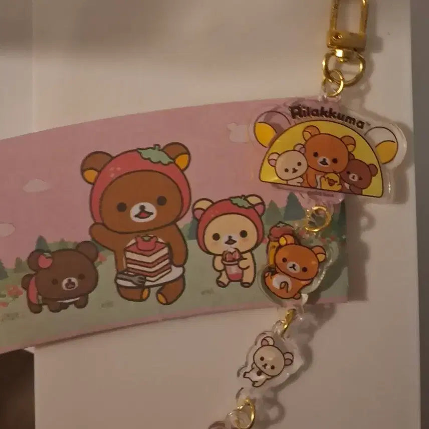 [BUNJANG] Rilakkuma Keyring and Cup Holder Bundle Set / 리락쿠마 키링 컵홀더 일괄