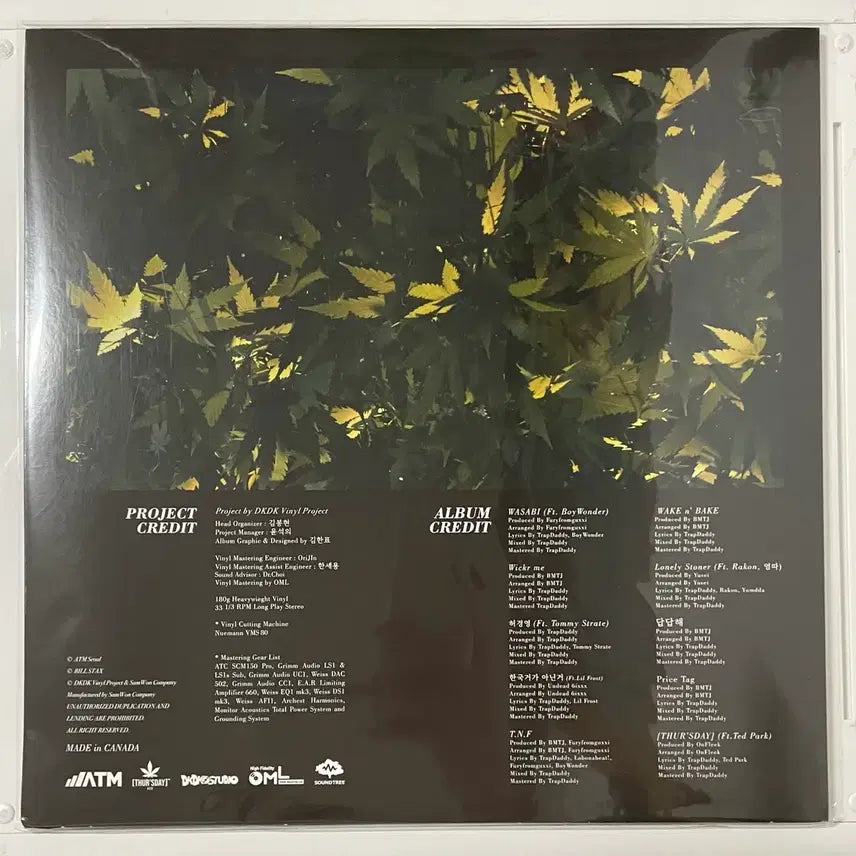 [BUNJANG] Bill Stax DETOX LP Vinyl Record / BIIL STAX(빌스택스)LP