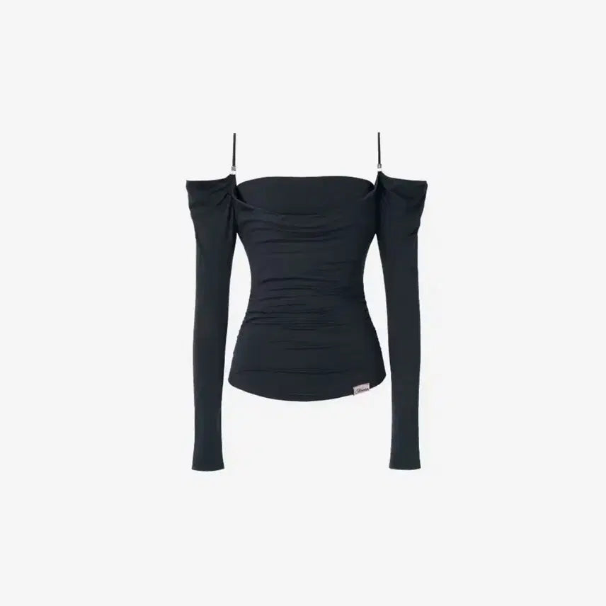 [SOLD OUT] 급처) 뉴얼린 Eve Draping Off-Shoulder Blouse