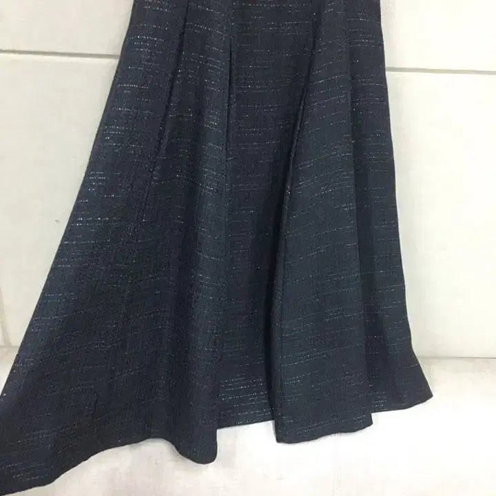 [SOLD OUT] JJ JIGOTT 지고트 네이비 크롭 반팔트위드자켓  플레어롱스커트 셋트