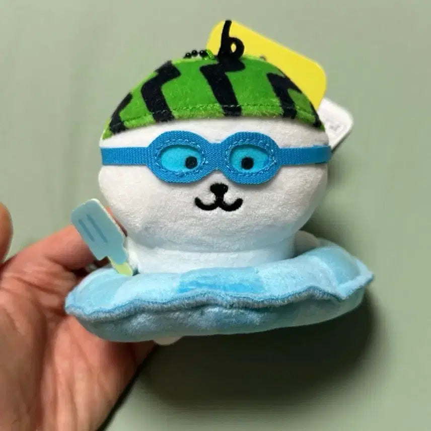 [BUNJANG] Nagano Market Watermelon Bear Tube Bear Plush Doll / 나가노 마켓 농담곰 수박곰 튜브곰 인형