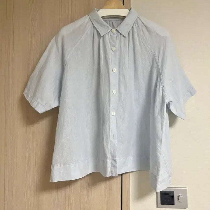 [BUNJANG] Eunoia Half Sleeve Shirt Sky / 유노이아 half sleeve mone shirt 스카이