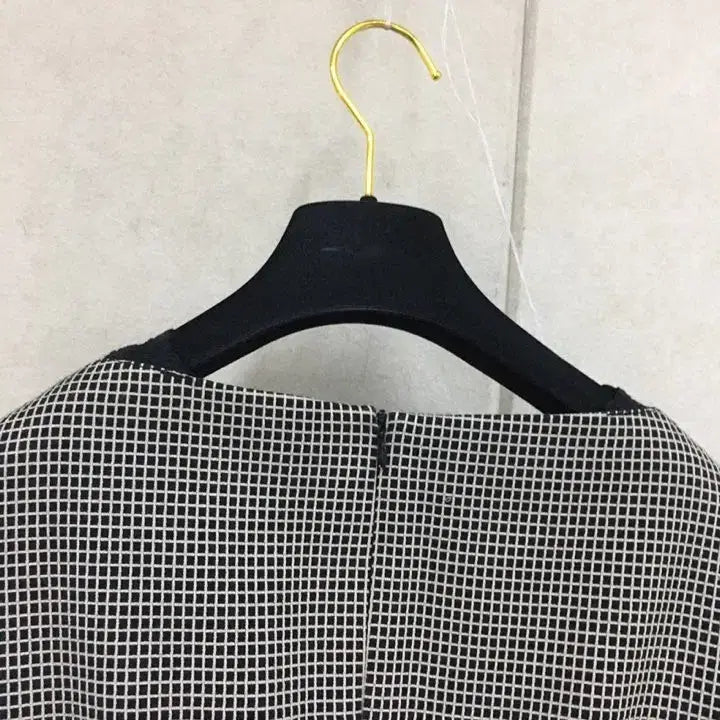 [BUNJANG] MICHAA Houndstooth Check Flare Long Dress / 미샤 MICHAA 하운드투스 체크 플레어 롱원피스