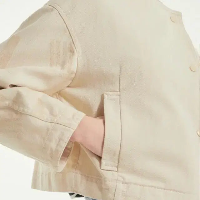 [SOLD OUT] 거의새거) 랑방 로고 자수 데님 점퍼 / 블랙