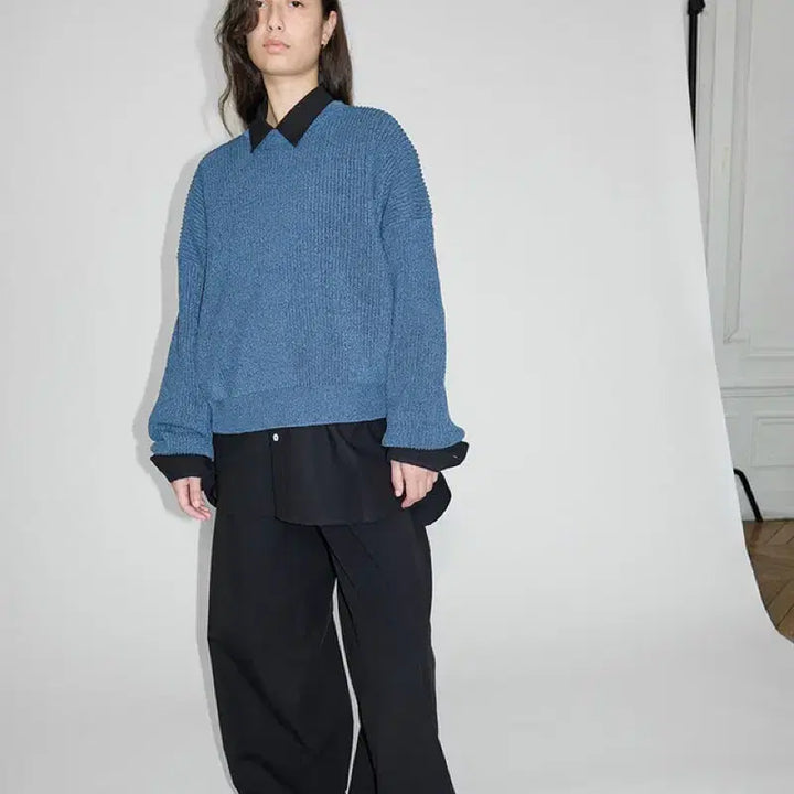 [SOLD OUT] 크리스타세야 Cristaseya paper cropped sweater
