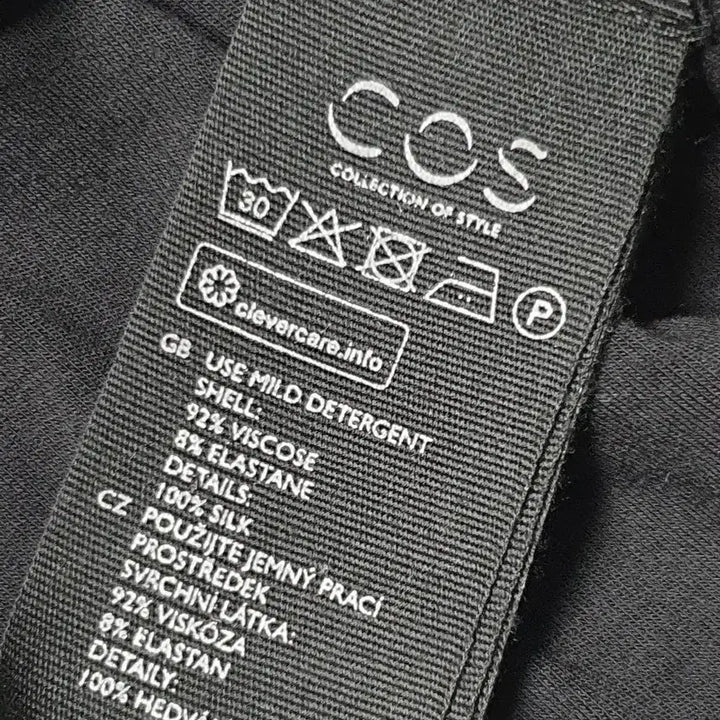 [BUNJANG] COS 블랙 롱 슬리브 프릴 원피스 여성80~82 / COS 블랙 롱 슬리브 프릴 원피스 여성80~82