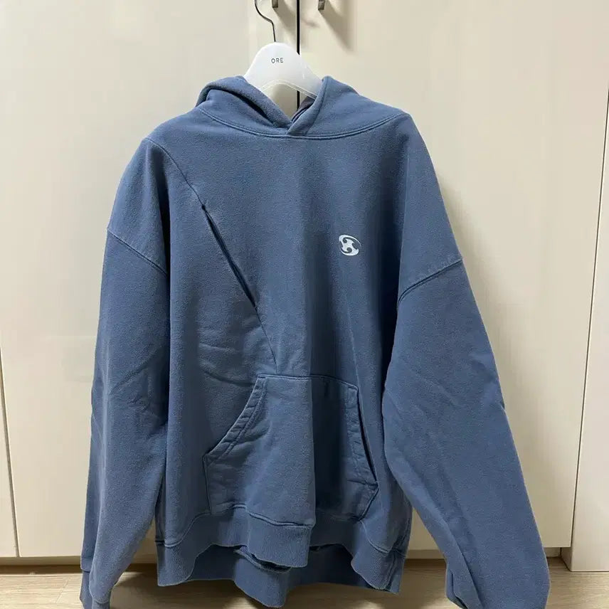 [BUNJANG] Sansan Gear Light Blue Hoodie / 산산기어 블루 후드티