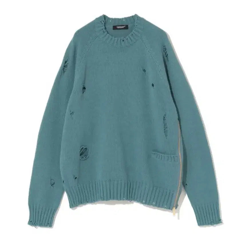 [BUNJANG] Undercover Knit Gray Green Sweater / 언더커버 니트 그레이 그린 3