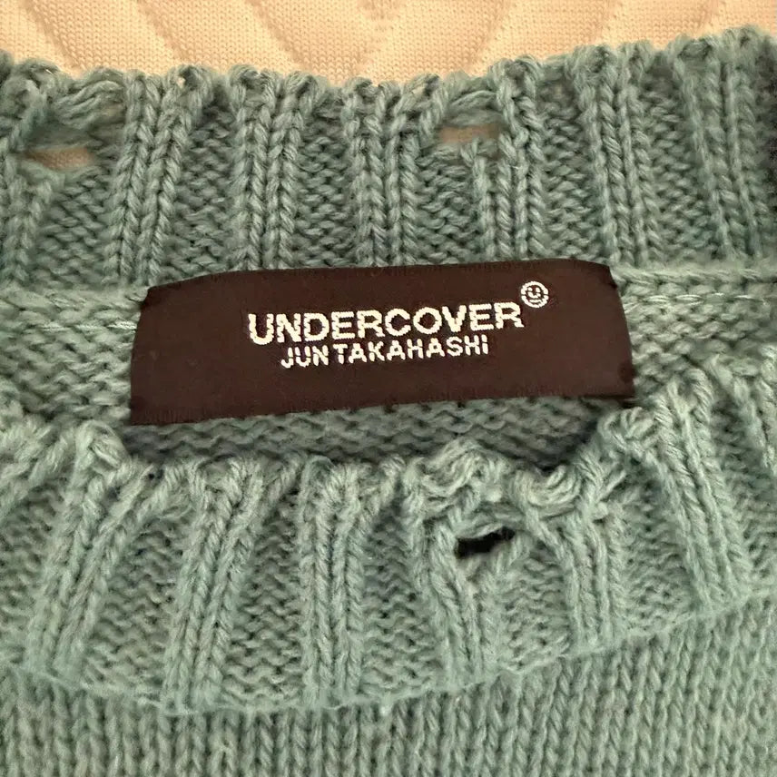 [BUNJANG] Undercover Knit Gray Green Sweater / 언더커버 니트 그레이 그린 3